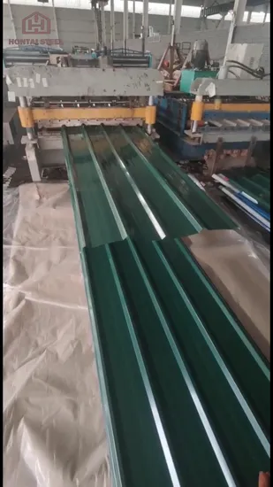 Gi Aluzinc Hojas de acero galvanizado corrugado CRC Panel de techo pintado de color Hoja de acero para techos de metal