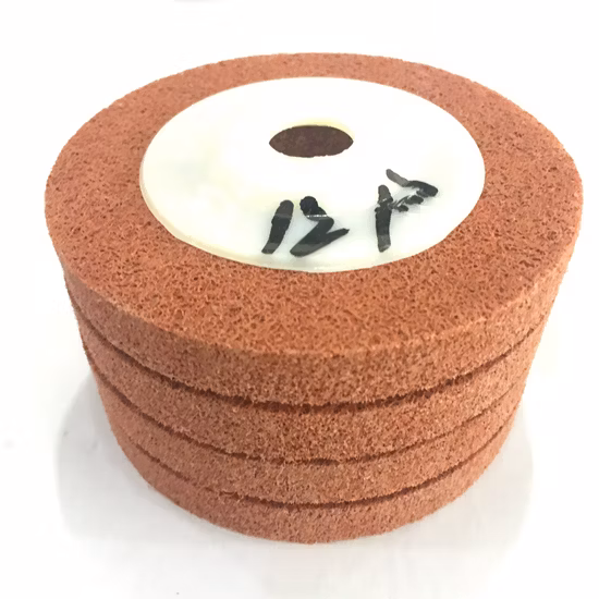 Rueda de pulido no tejida de 5′ ′ con precio mayorista como herramientas de hardware para pulir acero inoxidable de metal