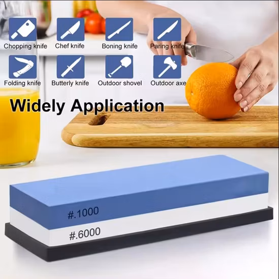 Piedra de afilar cuchillos Piedra de afilar 2 lados