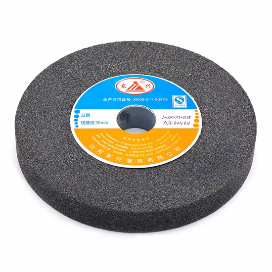 Piedra de cerámica vitrificada abrasiva Óxido de aluminio Corindón Carburo de silicio verde Superficie del cigüeñal sin centro Muela abrasiva de banco para hierro fundido