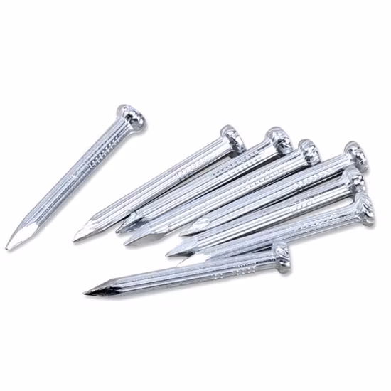 Clavos para concreto de acero endurecido galvanizado negro de 3/4